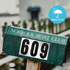 3″ Waterproof Reflective Address Number Pack – 60 Adhesive Vinyl Stickers