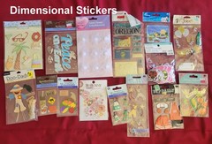 Huge Lot Vintage Regular & DIMENSIONAL Stickers Disney Sandylion Jolees 6+ Lbs