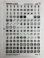 Letraset Symbols 8 Dry Rub Transfer Sheets Advertisers Flashes Arrows Pictograms