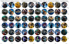 60 Precut 1″ Guardians of the Galaxy Bottle cap Images Set 1