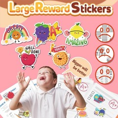 300PCS Large Scratch and Sniff Scented Stickers for Kids, Incentive Smelly Su…