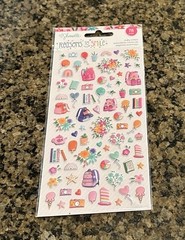 Shimelle REASONS TO SMILE Puffy Stickers 78 Pieces School Backpack Books Treats