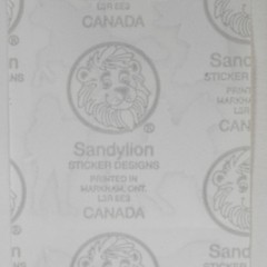 2000s Sandylion Foil Shiny Medieval Knights Single Sticker Sheet 2″ Purple