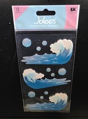Jolee’s OCEAN WAVES Scrapbooking Stickers Water Sports – Surfing – Water Drops