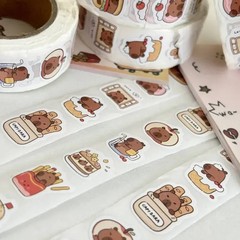 500 Pack Cute Capybara Stickers PVC Cartoon Decorative Sealing Stickers – NEW