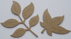 {10} ASSORTED FALL LEAVES – Autumn Leaf Foilage – Bare Chipboard Die Cut