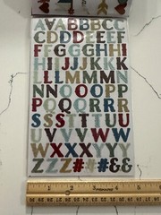 Sticko Autocollant Family Icons & Words Flip Pack 148PC Letters Banners Phrases