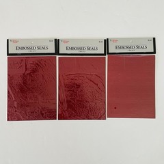 Embossed seals ‘Home Made’ Self Adheisve Red quantity 36 NEW