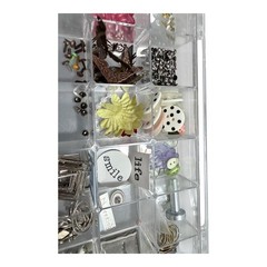 Making Memories Embellishment Lot Brad Bars Fasteners Charms Rhinestones