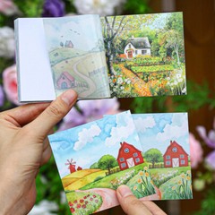 30Pcs Seasons Countryside Stickers Journaling Card Album Scrapbook Collage Art