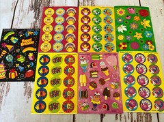 Trend Sticker Sheets Lot Of 7 Sheets Floral Strawberry Chocolate Honey Scented