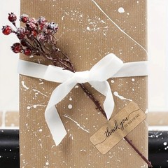 120pcs/roll Kraft Paper Thank You Stickers DIY Gift Packaging Decoration for