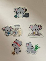 Koala Bear Chores | Planner Stickers, Character Stickers, Decal