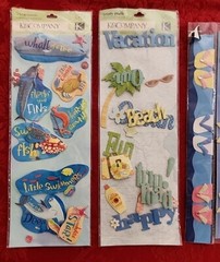K&COMPANY Under The Sea & Happy Trails Adhesive Chipboard & 12″ Borders NEW