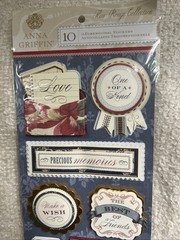 Lot of 7 Anna Griffin K&Company Scrapbooking Card Making Embellishments Die Cuts