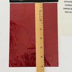 Embossed seals ‘Home Made’ Self Adheisve Red quantity 36 NEW