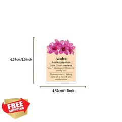 MAQIYI Flower Language Stickers 50 Pcs
