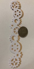 GEAR BORDER Die-Cuts(3pc)6”x 1” Steampunk•Cogs•Sprocket•Vintage •Machine•Antique