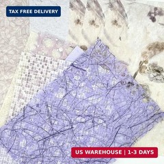 Textured Scrapbook Paper Mesh Fabric – Junk Journal Supplies Assorted Set 51 She