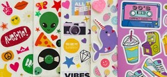 299+ Sticker Burst Collection Puffy Glitter Foam Retro PVC Nostalgic Holiday Bff