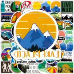 50pcs Outdoor Camping Hiking Stickers Pack, Nature Set, 051-3,C