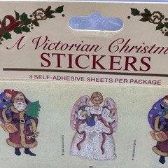 Lot/6 VTG Gibson Christmas Stickers (5) Sealed & (1) Pack Missing One Sticker