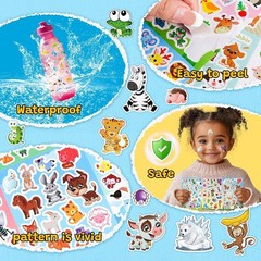Bulk Animal Sticker Set: 64 Sheets with 1800+ Non-Toxic Fun Stickers for Kids