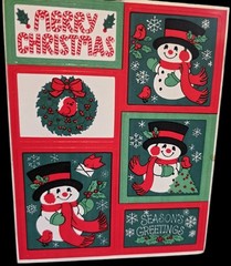 Vintage Sticker Lot Christmas 6 Sheets AGC & Hallmark