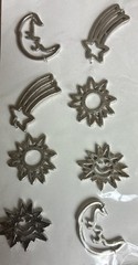 Paper Bliss Celestial Metal Accents Scrapbook Decor Vintage 2003 NEW