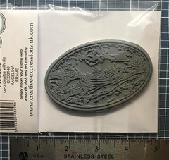 New Creative Expressions Rubber Stamp CHRISTMAS EVE Santa’s sleigh free USA ship