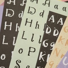 NEW Lot 27 Sheets NON-ADHESIVE Alphabet Punch Letter Numbers Multi-Color 12×12