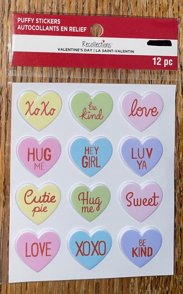 Recollections Candy Hearts ❤️ Quotes VALENTINE’S DAY Be Kind Love XOXO Hug Sweet