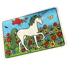 Retro Unicorn Prism Sticker Vending Machine Holo 1980s Vintage REPRODUCTION