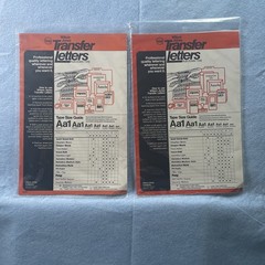 2 PK Wilson jonesTransfer Lettering Capital Letters 3/8 “Old English &pomp 36p
