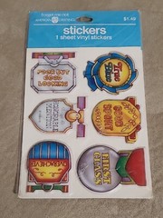 Vintage Puffy Stickers Awards Class Honorable Verbiage School Scrapbook Olympics