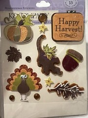 autumn fall sticker and decor lot Jolee, Paper House, K&C company scrapbooking