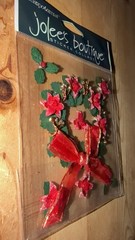 Rare!! Only 1. Jolee’s Boutique Christmas Holiday Holly Wreath Door Mantel Decor