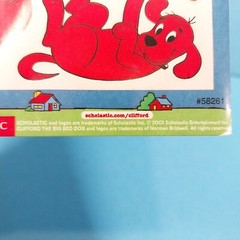 NOS Mello Smello 2002 Clifford the Big Red Dog Stickers Scholastic Vintage