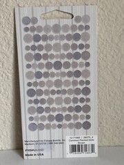 LAST! Flocked Dots Scrapbook Card Making Stickers Brown Tan White Heidi Grace