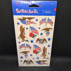 American Greeting tattoos patriotic eagles flags America forever 4 sheets July 4