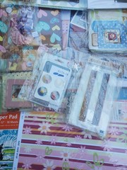 Huge Scrapbooking Card Making Craft Supplies Paper Stickers Embellishment Lot