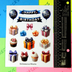 Happy Birthday Ballons Gifts & Bows Sticker Sheet