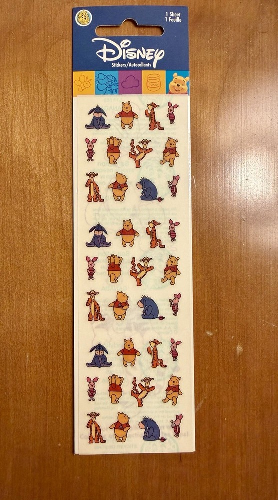 vintage sandylion * disney winnie tigger piglet eeyore – micro stickers – nip