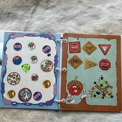 vintage Trend 80s Stinky sticker collector Album Binder Book 1983 & pages