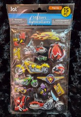 New Puff 3D Motorcycle & Accessories Pop-up Stickers Scrapbooking Project Craft
