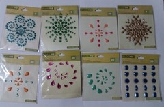 Studio112 Assorted Adhesive Gems Lot 8 Packs