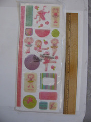 Oriental Trading BALLET EPOXY STICKERS 2 Sheets Borders Frames Images Words NOS