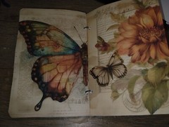 Vintage Butterfly Junk Journal Scrapbook USA Seller