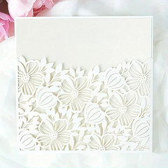 Metal Die Cuts Flower Hollow Out Greetings Card Backgrounds for Making Stamps…