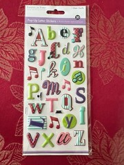 YOU CHOOSE – ALPHABET LETTERS 3D STICKERS BY FOREVER IN TIME – RARE